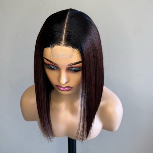 Blunt Cut Brown Bob